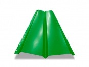 Металлосайдинг евробрус «Лиственно-зелёный» (RAL-6002)