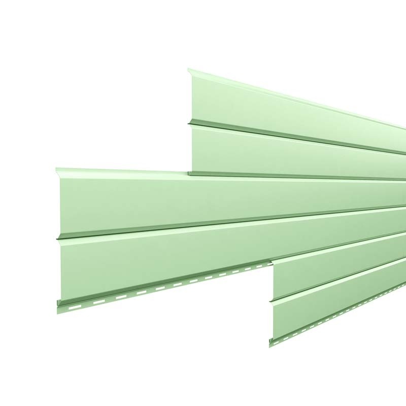 Металлосайдинг L-Брус «Зеленая пастель» (RAL-6019)